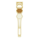 14K Yellow Stackable Geometric Ring - 51738102P photo 4