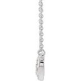 14K White 1/8 CTW Diamond Infinity-Inspired Bar 18 Necklace - 86875615P photo 2