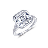 Lafonn Platinum Stunning Engagement Ring - 8R022CLP06 photo