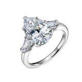 Lafonn Classic Three-Stone Engagement Ring - R0185CLP05 photo