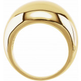 14K Yellow 10 mm Dome Ring - 50199247731P photo 2
