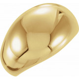 14K Yellow 10 mm Dome Ring - 50199247731P photo