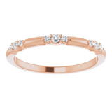 14K Rose 1/10 CTW Diamond Stackable Ring - 124033602P photo 3