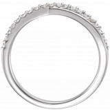 14K White 1/5 CTW Diamond Criss-Cross Ring - 1227736000P photo 2