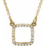 14K Yellow 1/10 CTW Diamond 16 Necklace - 85862100P photo