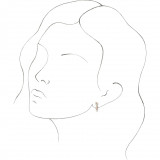 14K Yellow Ethiopian Opal, Pink Sapphire & 1/10 CTW Diamond Scattered Bar Earrings - 87048607P photo 3