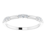 Platinum 1/10 CTW Diamond Stackable Ring - 124033603P photo 3
