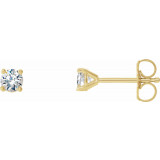 14K Yellow 1/4 CTW Diamond 4-Prong Cocktail-Style Earrings - 297626005P photo