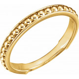 14K Yellow Stackable Bead Ring - 51633102P photo