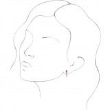 14K White Pink Tourmaline & 1/4 CTW Diamond Earrings - 870256017P photo 3