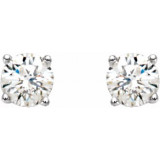 14K White 1/4 CTW Diamond Stud Earrings - 6753560007P photo 2