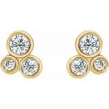 14K Yellow 1/5 CTW Diamond Geometric Cluster Earrings - 86752601P photo 2