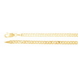 14K Yellow 3 mm Solid Curb 7 Chain - CH2639444P photo