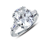 Lafonn Classic Three-Stone Engagement Ring - R0205CLP05 photo