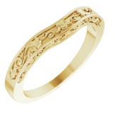 14K Yellow Floral-Inspired Matching Band - 123679117P photo