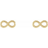 14K Yellow Infinity-Inspired Rope Earrings - 86682601P photo 2