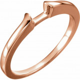 14K Rose Band for 4.6 mm Round Ring - 1089366898P photo