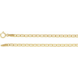 14K Yellow 2.25 mm Curbed Anchor 7 Chain - CH484244597P photo