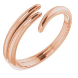 14K Rose Bypass Ring - 51758103P photo