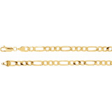 14K Yellow 5 mm Solid Figaro 8 Chain - CH494244880P photo
