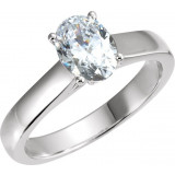 14K White 1/2 CTW Diamond Engagement Ring - 67779139P photo