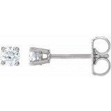 14K White 1/4 CTW Diamond Earrings - 187470190P photo