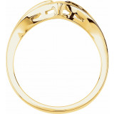14K Yellow V-Shape Fashion Ring - 50016145857P photo 2