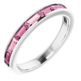 14K White Pink Tourmaline Ring - 12293260033P photo