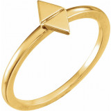 14K Yellow Geometric Stackable Ring - 51731102P photo