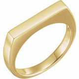 14K Yellow 3 mm Engravable Stackable Ring - 50468296591P photo