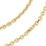14K Yellow 1.75 mm Solid Diamond-Cut Cable 7 Chain - CH125120478P photo 2