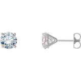 14K White 2 CTW Diamond 4-Prong Cocktail-Style Earrings - 297626060P photo