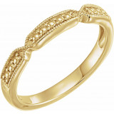 14K Yellow Stackable Bead Ring - 65240660001P photo